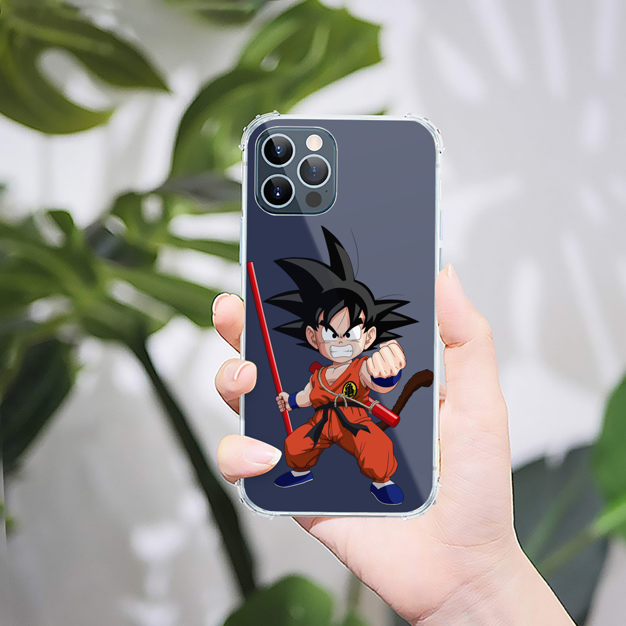 （画像用） ドラゴンボール 孫悟空（そん ごくう）Son Goku カカロット DRAGON BALL Kakarotto 【iPhone 12シリーズ対応】透明スマホケース（クリアソフトケース）